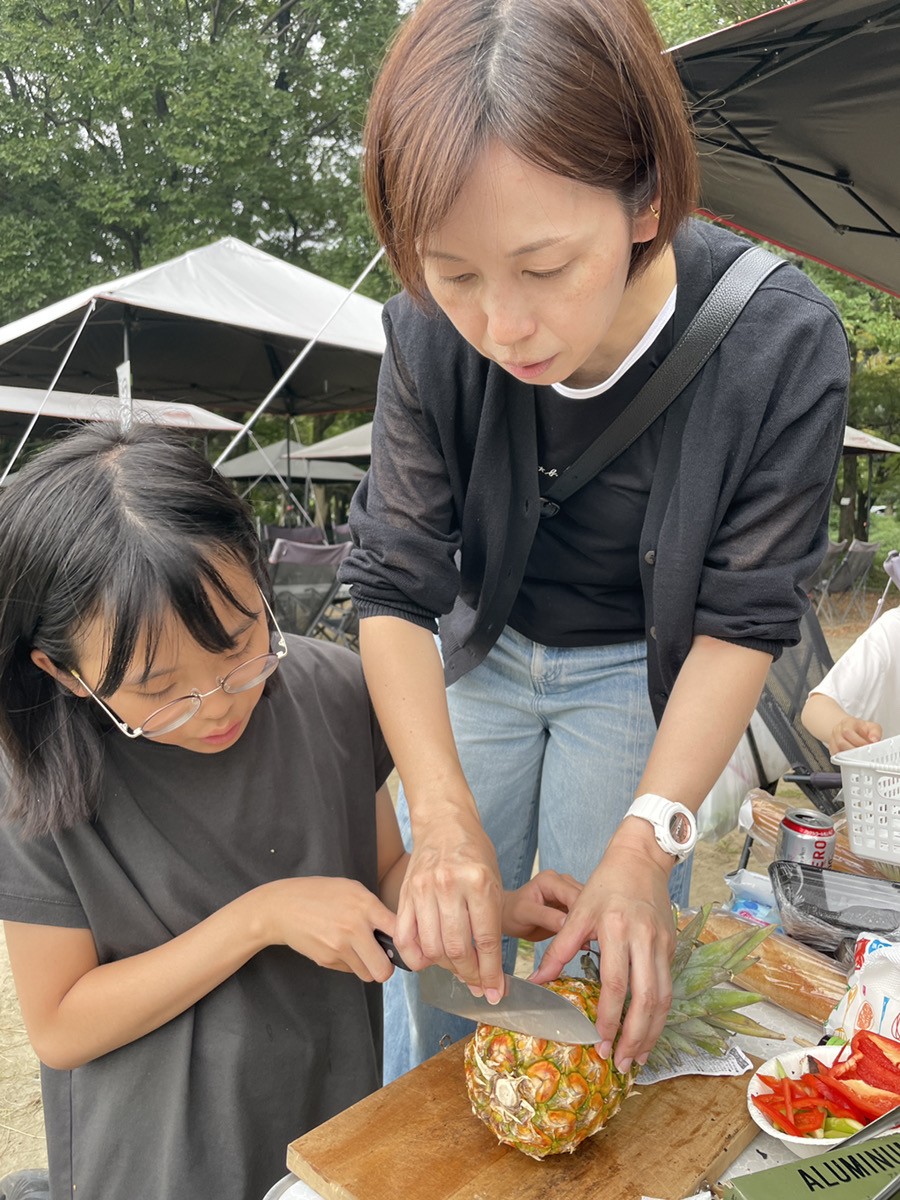 ■ 焼いて、切って、食べて